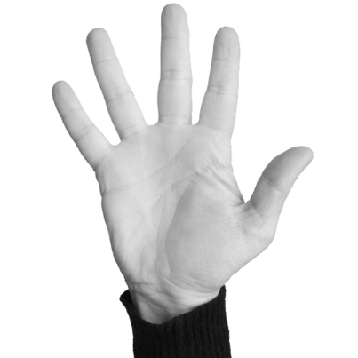 hand-gestrekt-gebonden-gespreid